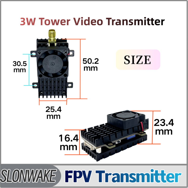 Drone Receiver - SLONWAKE 5,8G 3000 МВт Модуль передачи