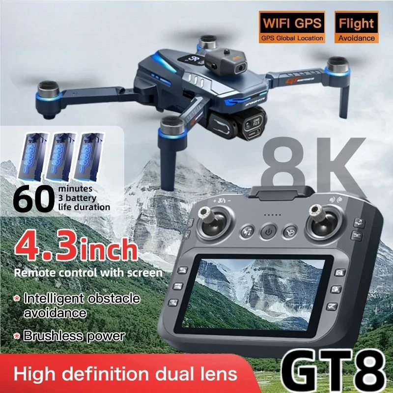 Оригинальный дрон GT8 8K с про – обзор и цена Drone Gps Mount